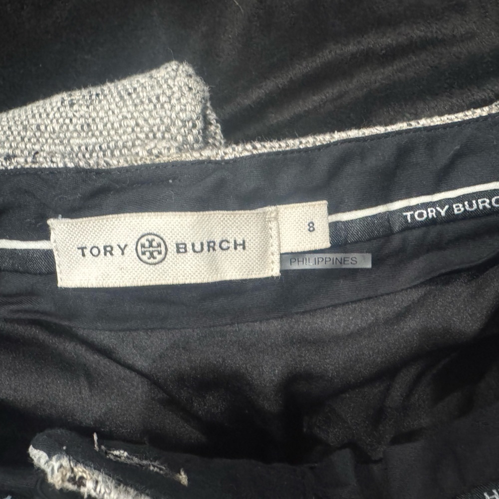 Tory Burch Women's Gray Tweed Joggers - Picture 9 of 9